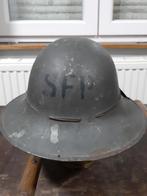 WW2 - Casque anglais ZUCKERMAN daté 1941. SFP, Enlèvement, Autres, Casque ou Béret