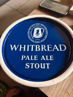 Emaille plateau whitbread, Verzamelen, Biermerken, Ophalen, Gebruikt, Reclamebord, Plaat of Schild, Overige merken