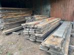5m3 eiken plateaus 5 cm dik -  25 jaar droog, Doe-het-zelf en Bouw, Hout en Planken, Ophalen, Zo goed als nieuw, Eiken