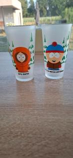 Nieuwe glazen South Park. 2 stuks samen, Enlèvement ou Envoi, Neuf, Verre à eau