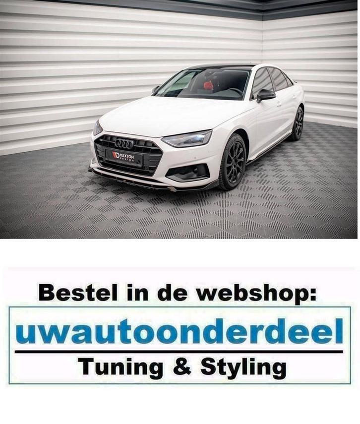 Maxton Design Spoiler Splitter Lip Voor Audi A4 B9 Facelift, Auto diversen, Tuning en Styling, Verzenden