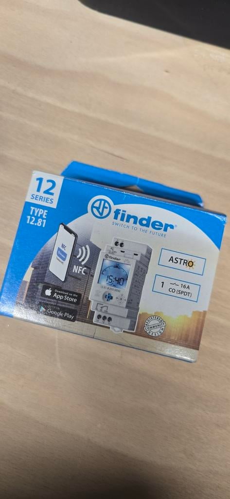 Finder astroklok (ongebruikt), Bricolage & Construction, Électricité & Câbles, Enlèvement ou Envoi