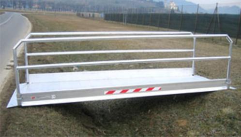 voetgangersbrug alu. opvouwbare en verwijderbare zijkanten o, Diversen, Rolstoelen, Nieuw, Ophalen