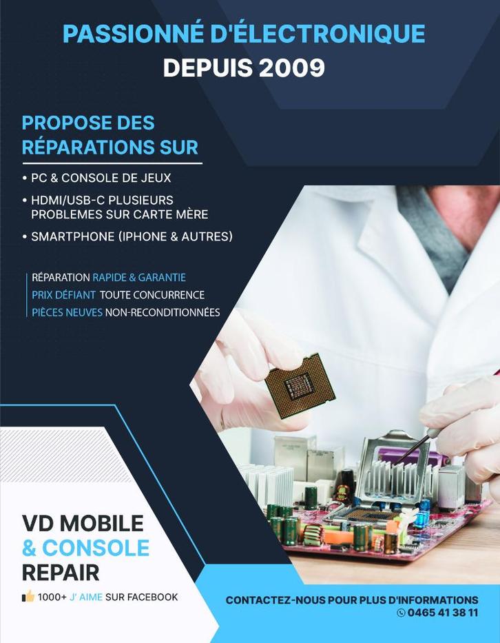 Réparation PS4 PS5 Nintendo switch xBox - Phone Ordinateur, Games en Spelcomputers, Spelcomputers | Sony PlayStation 5, Ophalen of Verzenden