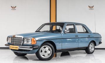 Mercedes-Benz 200 E W123/Automaat, Auto's, Mercedes-Benz, Automaat, Achterwielaandrijving, Blauw, Leder en Stof