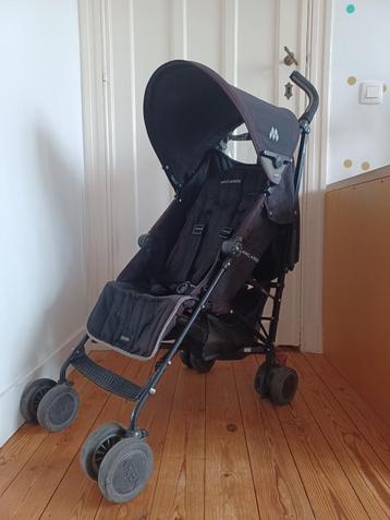 Poussette canne MacLaren Quest noire, Enlèvement, Comme neuf, Poussette, Autres marques