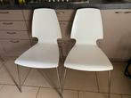 4 mooie witte keukenstoelen Ikea, Huis en Inrichting, Stoelen, Ophalen, Zo goed als nieuw