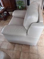 Stevige Zware 1 Persoons Zetel, Huis en Inrichting, Ophalen, Eenpersoons, Leer, Zo goed als nieuw