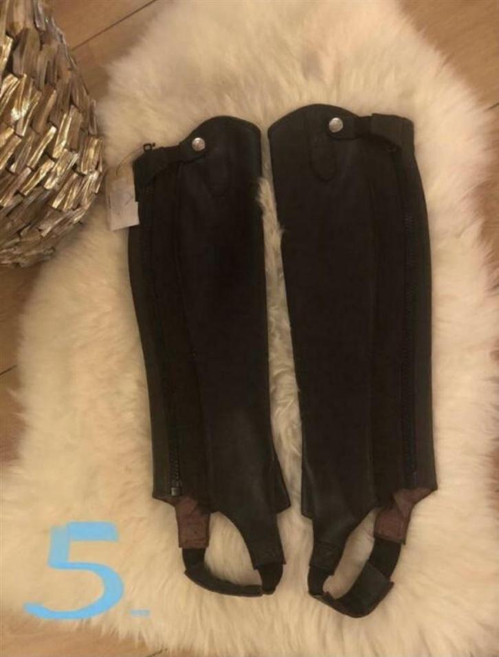 Mooie bruin lederen chaps van Busse - NIEUW - SL, Dieren en Toebehoren, Paardrijkleding, Nieuw, Ophalen of Verzenden