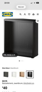 Ikea 3x besta keukenkast basiselement zwartbruin 60x20x64 cm, Huis en Inrichting, Ophalen, Zo goed als nieuw