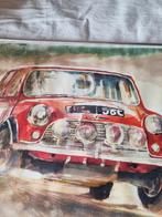 aquarel mini cooper, Hobby en Vrije tijd, Schilderen, Ophalen of Verzenden, Nieuw, Overige typen