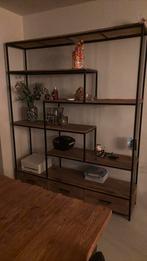 Teakhouten Boekenrek 3 jaar oud als nieuw, Huis en Inrichting, Ophalen, Zo goed als nieuw, Metaal