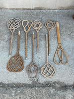 Lot vintage rotan mattenkloppers oude ambachten, Ophalen of Verzenden