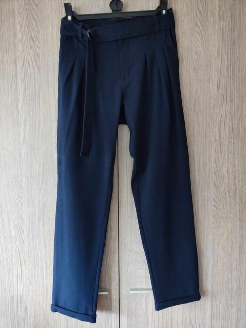 Geklede donkerblauwe broek van Jacqueline de Yong, maat 38, Kleding | Dames, Broeken en Pantalons, Nieuw, Maat 38/40 (M), Blauw