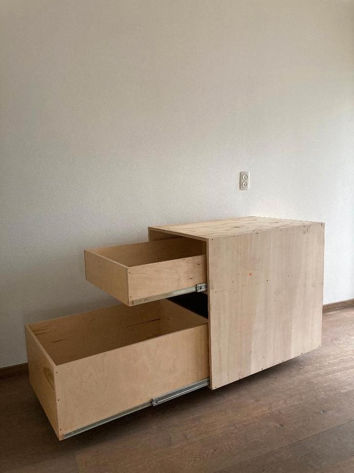 Grote ladekast extra diep, Maison & Meubles, Armoires | Commodes, Utilisé, Moins de 100 cm, 50 à 100 cm, 75 cm ou plus, Autres essences de bois