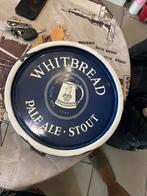Emaille plateau whitbread pale ale stout, Verzamelen, Ophalen, Gebruikt, Reclamebord