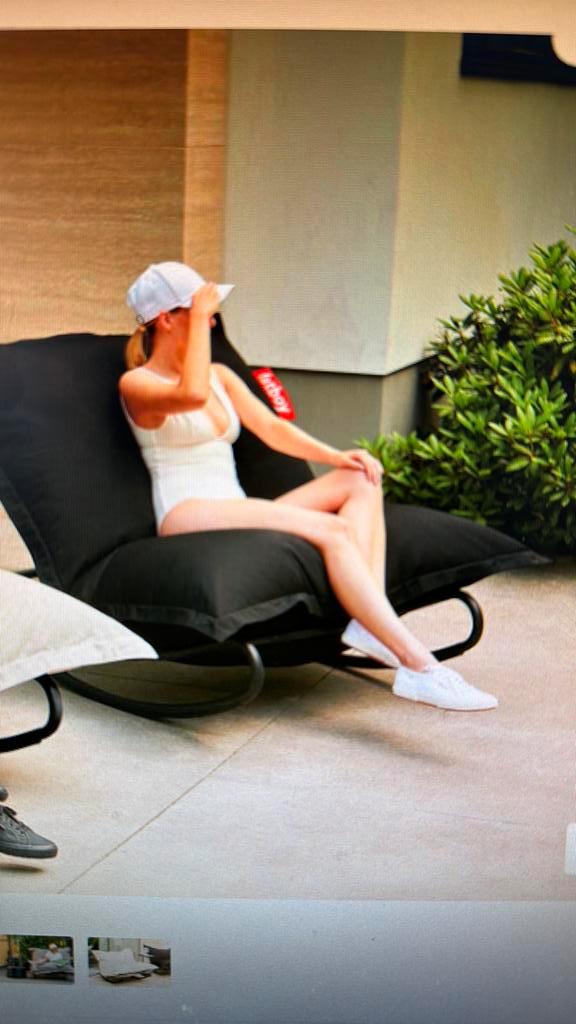 Fatboy schommel met zitzak - outdoor, Huis en Inrichting, Zitzakken, Zo goed als nieuw, Zitzak, Ophalen