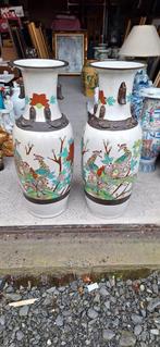 2 zeer grote Chinese Nanking vazen 65cm, Antiek en Kunst, Antiek | Vazen, Ophalen