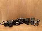 Set analoge fototoestellen en camera’s, TV, Hi-fi & Vidéo, Appareils photo analogiques, Enlèvement ou Envoi, Utilisé, Reflex miroir