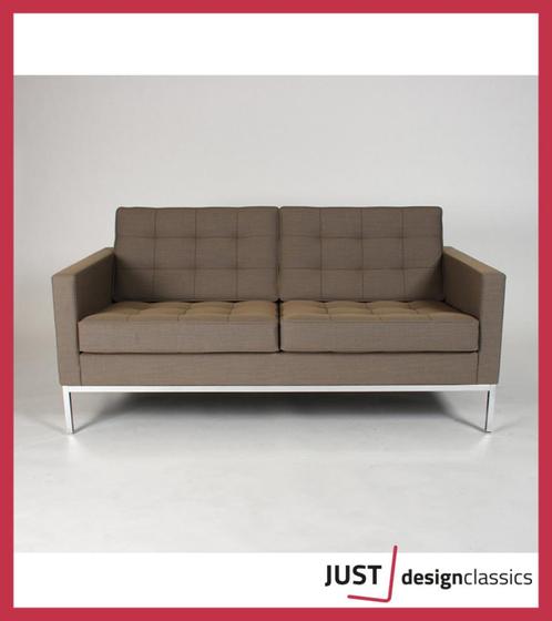 Florence Knoll 2-Zits Sofa Brons Kvadrat, Huis en Inrichting, Zetels | Zetels, Zo goed als nieuw, Rechte bank, Tweepersoons, Ophalen