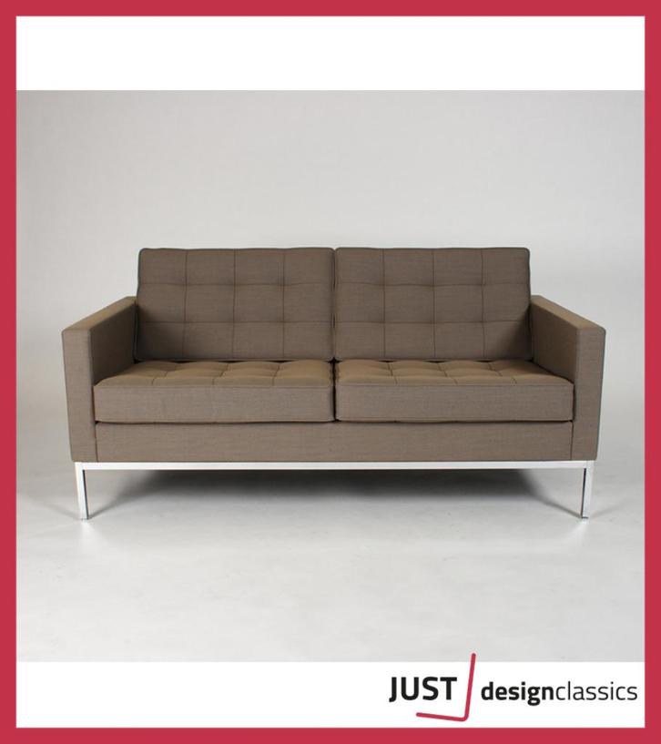 Florence Knoll 2-Zits Sofa Brons Kvadrat, Huis en Inrichting, Zetels | Zetels, Zo goed als nieuw, Rechte bank, Tweepersoons, Ophalen