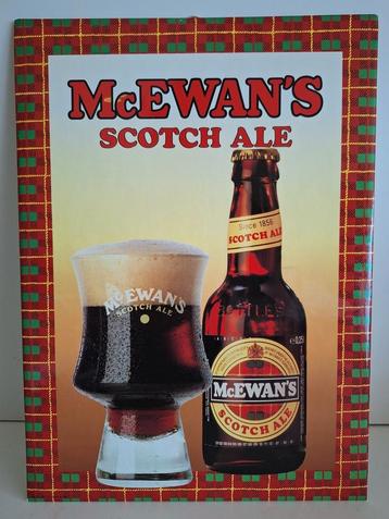 Mc Ewan's scotch ale bier reclamebord pancarte beschikbaar voor biedingen