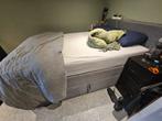Boxspring met opbergruimte + matras 1m40, Huis en Inrichting, Slaapkamer | Boxsprings, Ophalen, Gebruikt