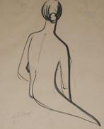 Georges Vanhove (1939): Naaktstudie 1961 (32 x 37,5 cm), Antiek en Kunst, Ophalen of Verzenden