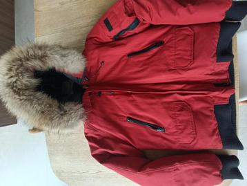 Bont kraag, warme winterjas "blonde nr 8", Enlèvement ou Envoi, Comme neuf