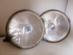 Vintage chrome ZKW ronde autolampen, Ophalen of Verzenden, Gebruikt