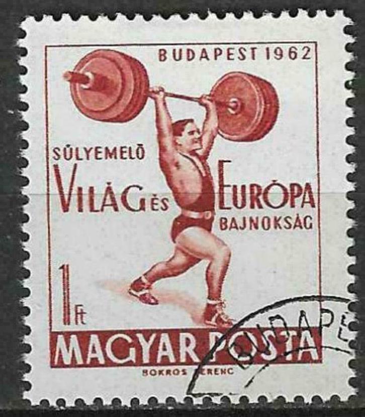 Hongarije 1962 - Yvert 1525 - Gewichtheffen (ST), Postzegels en Munten, Postzegels | Europa | Hongarije, Verzenden