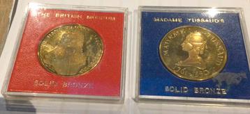 Gedenkmunten British museum / madame Tusaud beschikbaar voor biedingen
