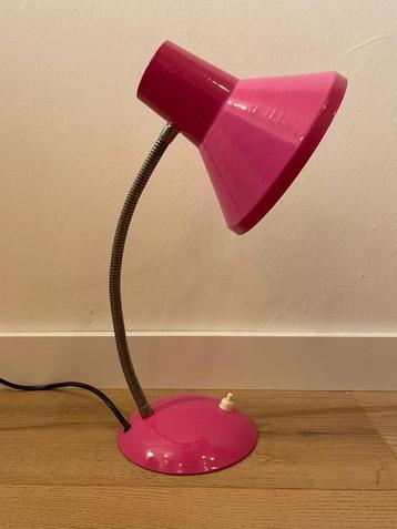 Vintage Roze Buigbare Bureau Lamp