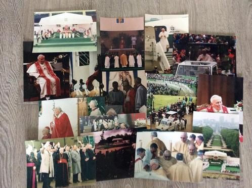 Lot de grandes photos pape 90, Collections, Religion, Comme neuf, Envoi