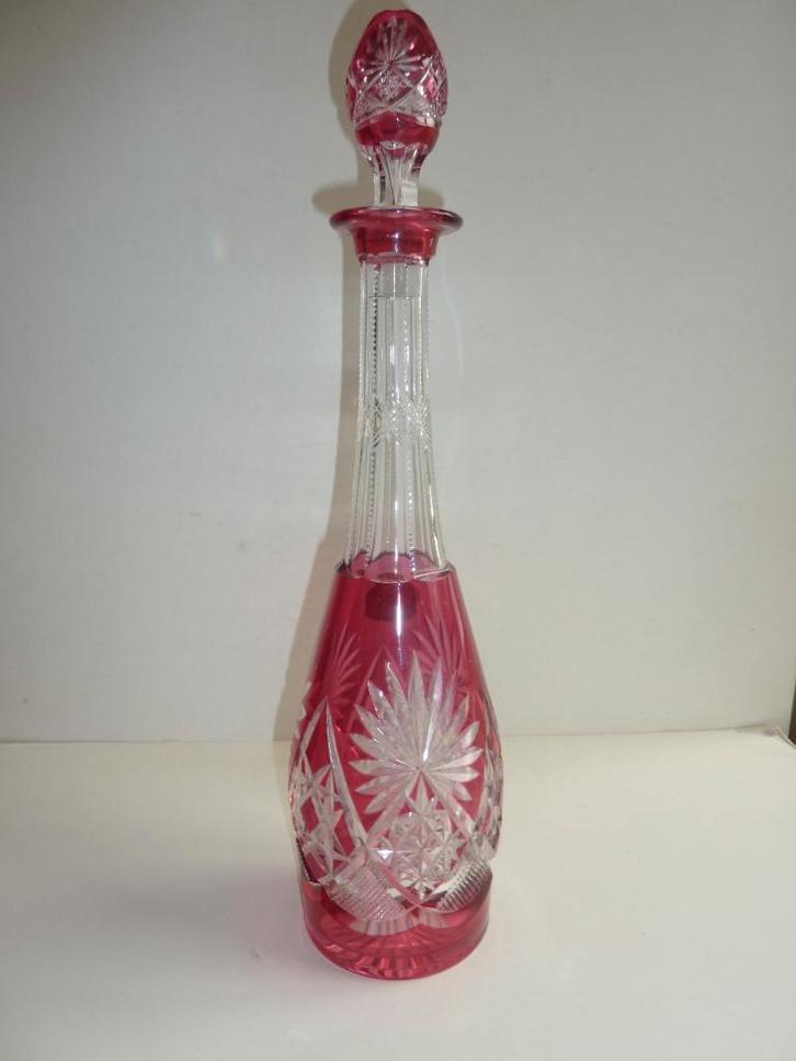 Carafe Val St Lambert modèle MUNSTER, Antiquités & Art, Antiquités | Verre & Cristal, Enlèvement ou Envoi