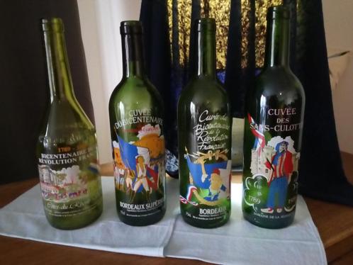 „Bicentennial French Revolution” gezeefdrukte flessen, Verzamelen, Wijnen, Gebruikt, Rode wijn, Frankrijk, Ophalen of Verzenden