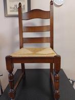 6 eiken stoelen met/zonder eettafel, Huis en Inrichting, Stoelen, Ophalen, Bruin, Klassiek, Hout