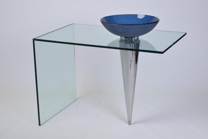 Rapsel Olimpia Pompbak Lavabo Badkamer Italiaans Design, Doe-het-zelf en Bouw, Sanitair, Chroom, Glas, Ophalen of Verzenden