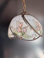 Mooie glazen hanglamp, Ophalen, Zo goed als nieuw