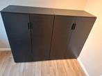 2 zwarte bureaukasten, Ophalen, Zo goed als nieuw