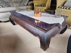 Te koop salontafel teak donker van kleur, Ophalen, Zo goed als nieuw
