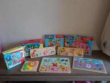 Set van peuter- en kleuterpuzzels beschikbaar voor biedingen
