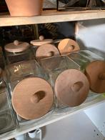 Glazen snoeppot met deksel 10stuks, Ophalen