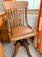 Antieke draaiende bureaustoel + 3 vintage stoelen, Huis en Inrichting, Stoelen, Ophalen, Gebruikt, Overige kleuren, Antiek en vintage
