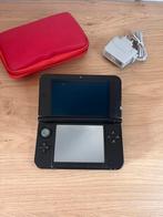 Nintendo 3DS XL zwarte console met oplader en hoesje, Ophalen, 3DS