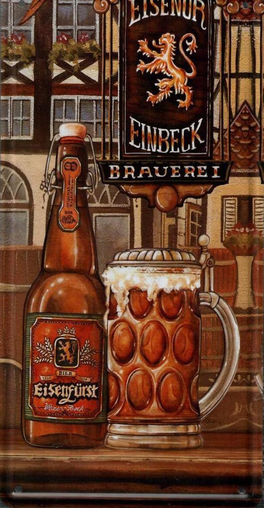 Retro Metalen Sierbord - Einbeck, Huis en Inrichting, Woonaccessoires | Wanddecoraties, Nieuw, Ophalen of Verzenden