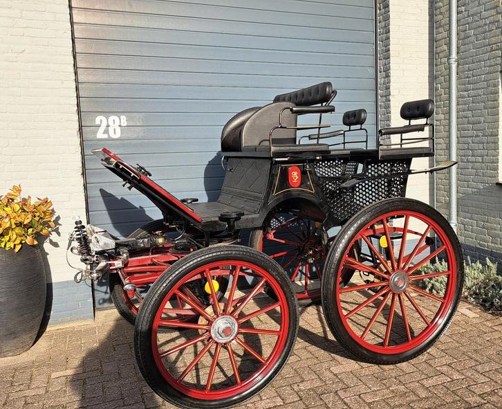 Dominiak sportbreak koets menwagen, Dieren en Toebehoren, Rijtuigen en Koetsen, Zo goed als nieuw, Overige typen, Paard