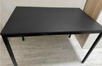 Table Ikea, noire, 110x67 cm, Métal, Quatre personnes, 50 à 100 cm, 100 à 150 cm