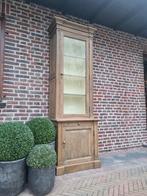 Buffet/vitrine en chêne, 25 à 50 cm, Avec tablette(s), Comme neuf, Landelijk