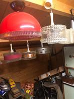 Vintage lampen jaren 60/70, Ophalen, Zo goed als nieuw, Glas, Vintage/Retro